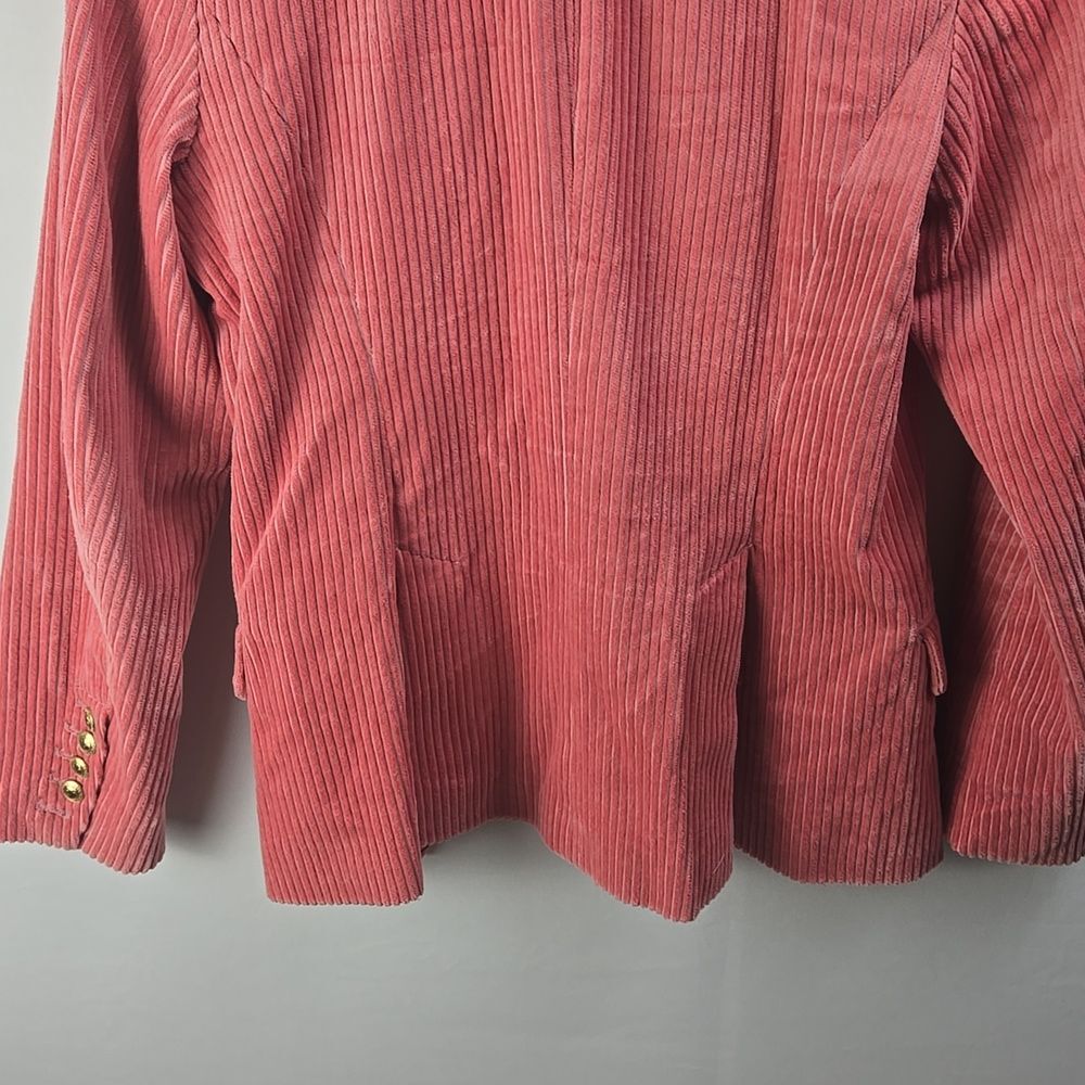 Rowing Blazers x Target Women's Pink Corduroy 2 Button Blazer Jacket Sz XS - Picture 6 of 11